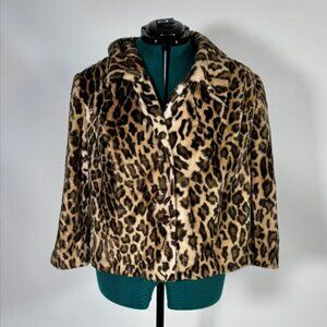 Leopard Faux Fur Jacket